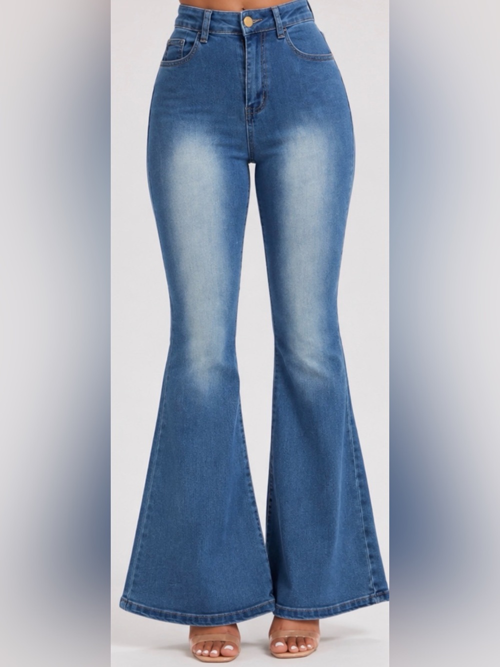 Boutique High-Waisted Flare Jeans